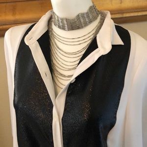 Choker style beaded necklace